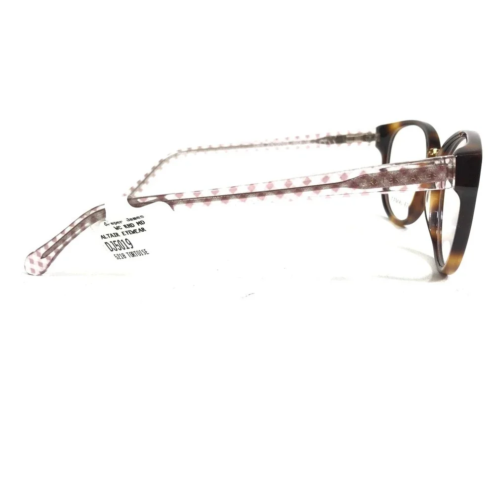 Draper James Eyeglasses Frames DJ5019 215 TORTOISE Pink Clear Square 52-18-140